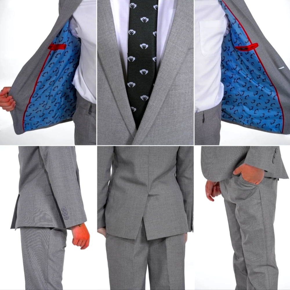 Appaman fine tailoring boys Mod Suit-Grey